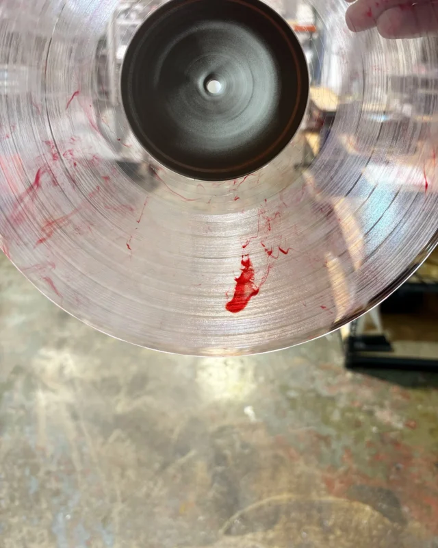 Blood on the Tracks. 
#colorvinyl #colorvinylrecords #instavinyl #customcolorvinyl #vinylpressingplant #chicagopressingplant #pressedwithloveinchicago #pressedwithbloodinchicago #vinylcommunity #madeinusa #pressedinUSA #presslocal #pressatSmashed #pressedatSmashed #diyvinyl #diyvinylpressing