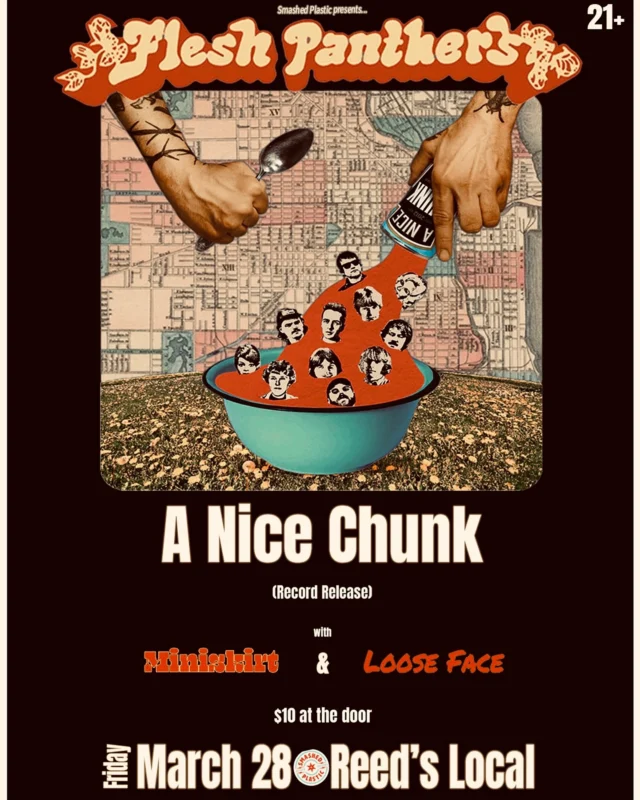 We’re excited to present this amazing show coming up at @reedslocal on 3/28! Celebrating the release of @fleshpanthers new LP, along with our friends in @loose_face and @miniskirt_chi!!

#chicagovinyl #diyvinyl #diyvinylpressing #chicagopressingplant #presslocal #independentpressingsupportsindependentmusic